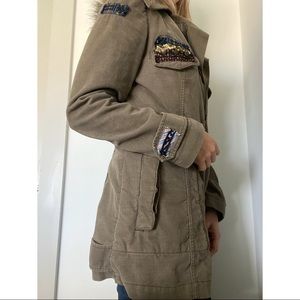 Free People Army Style Customizable Jacket